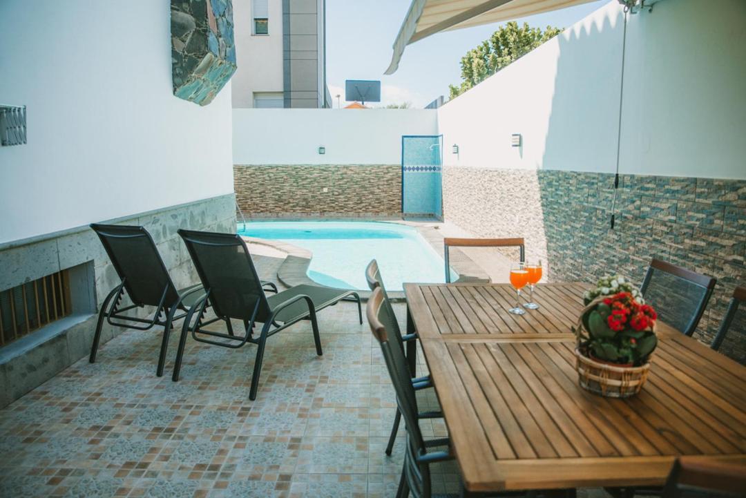 Villa Cervantes Sonnenland Con Piscina Privada Climatizada Маспаломас Экстерьер фото